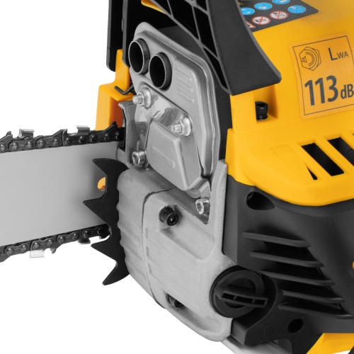 пила цепная бензиновая denzel 95237 ds-5218 мощностью 3 л.с фото 4