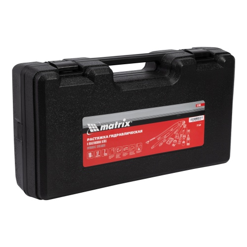 растяжка гидравлическая matrix 10 т 17 предметов в кейсе фото 4