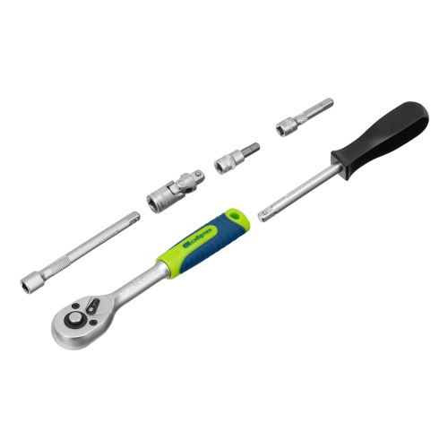 набор инструментов сибртех 56 предметов 1/4" фото 6