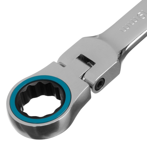 набор ключей комбинированных с трещоткой gross 8-19 мм 7 шт шарнирные фото 6