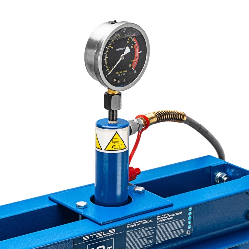 пресс гидравлический stels 12 т с манометром и педалью фото 8