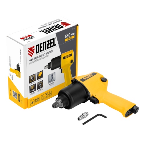 ударный пневмогайковерт denzel iw680 57471 7000 об/мин 5 скоростей фото 6