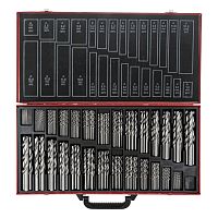 набор сверл по металлу matrix 1-13 мм 230 шт из стали hss в кейсе