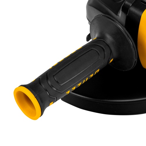 машина шлифовальная угловая denzel ag230-2400 2400 вт фото 2