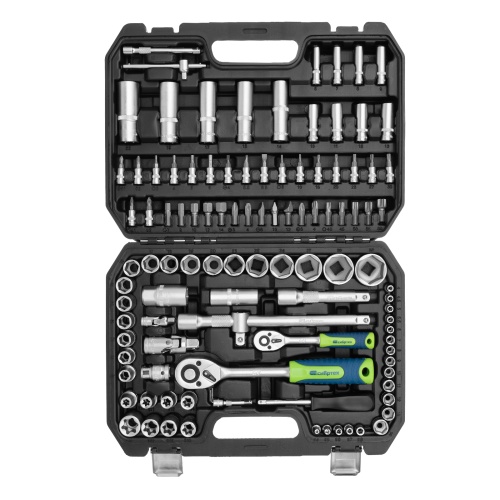 набор инструментов сибртех 13389 108 предметов 1/2", 1/4" в кейсе фото 7