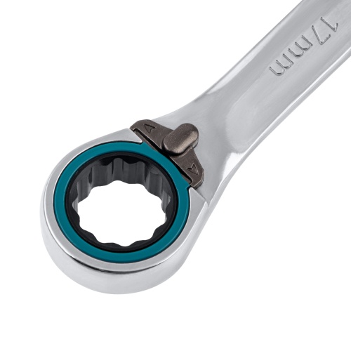 набор ключей комбинированных с трещоткой gross 14892 8-19 мм 7 шт реверсивные фото 5