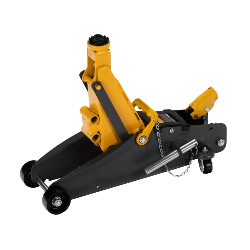 домкрат гидравлический подкатной denzel 2,8 т 135-385 мм в кейсе фото 8