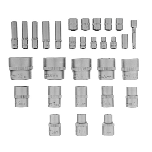 набор инструментов сибртех 76 предметов 1/2", 1/4" в кейсе 13394 фото 2