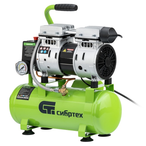 компрессор безмаслянный сибртех мб 750/10 фото 10