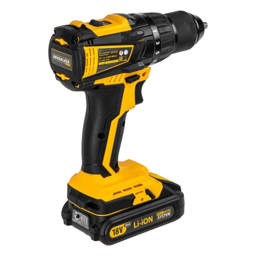 дрель-шуруповерт аккумуляторная denzel bldl-ib-18-02 18в 26121 фото 8