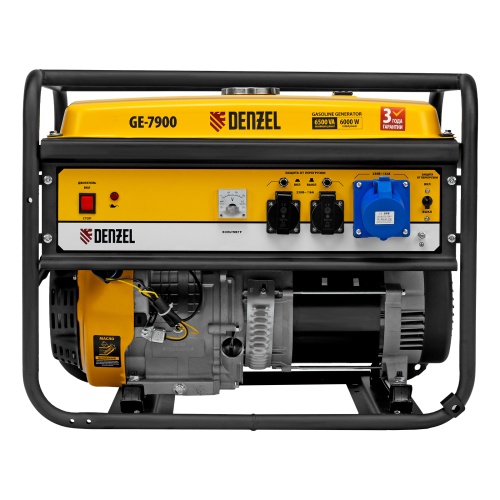 генератор бензиновый denzel ge 7900 94638 6500 вт фото 9