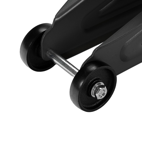 домкрат гидравлический подкатной denzel 2 т 130-330 мм с фиксатором фото 6