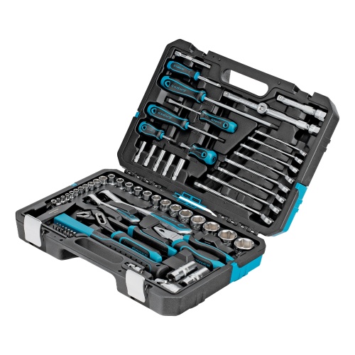 набор инструментов gross 76 предметов 1/2", 1/4"