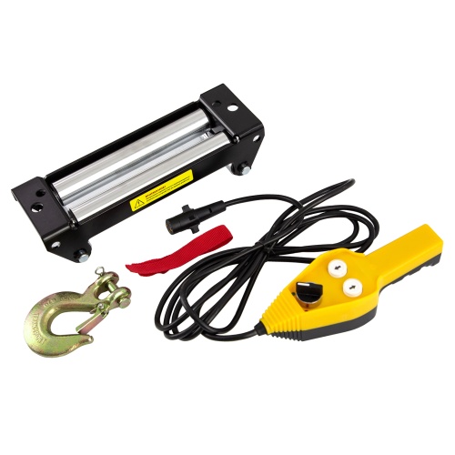 лебедка автомобильная электрическая denzel lb-4000 3700 вт фото 5