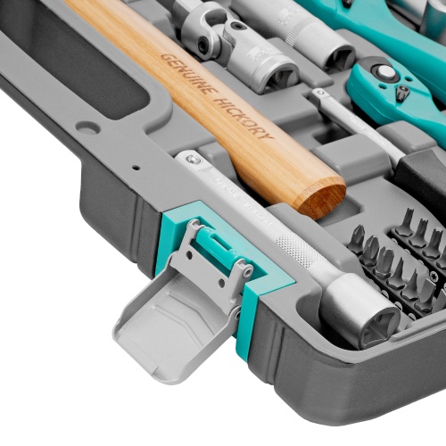 набор инструментов stels 14116 76 предметов 1/2", 1/4", 12 гранные головки фото 6