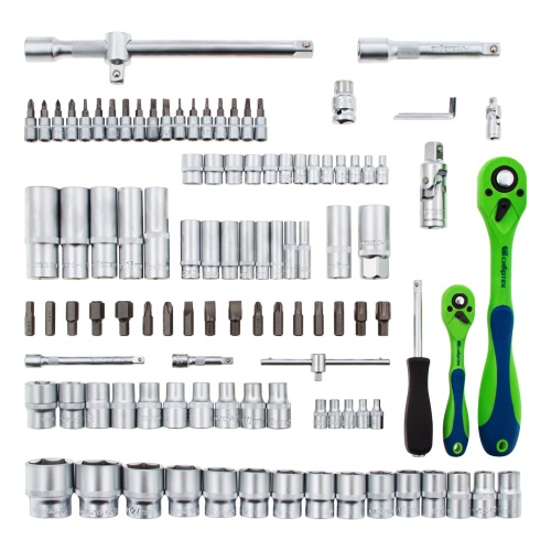 набор инструментов сибртех 13511 108 предметов 1/2", 1/4" в кейсе фото 8