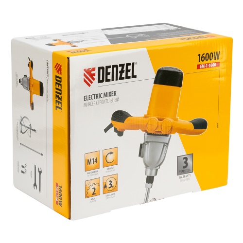 миксер строительный denzel em-1-1600 1600 вт фото 6