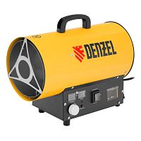 газовая тепловая пушка denzel ghg-15i 15000вт, цифровой термостат, пропан-бутан