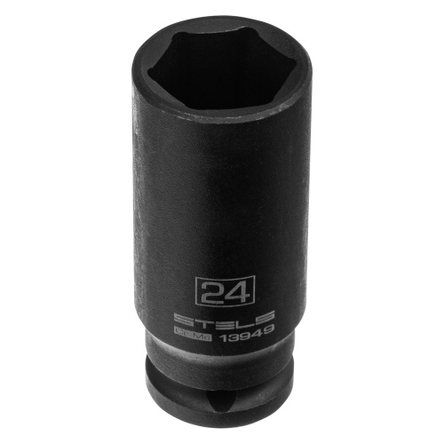 набор ударных глубоких шестигранных торцевых головок stels 1/2" 12 шт фото 7