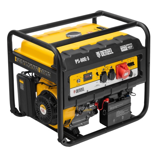 генератор бензиновый denzel ps 80 e-3 946954 6600 вт