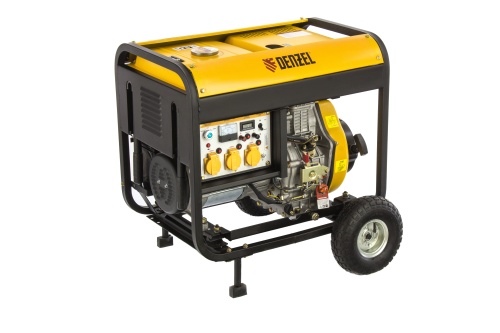 генератор дизельный denzel dd6300е 94657 5000 вт фото 10