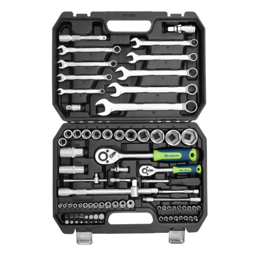 набор инструментов сибртех 82 предмета 1/2", 1/4" в кейсе фото 7