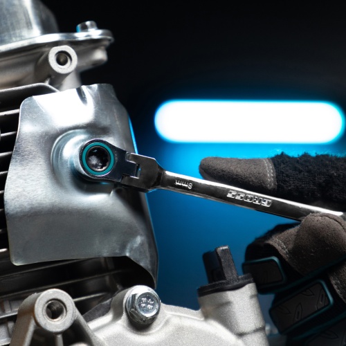 набор ключей комбинированных с трещоткой gross 8-19 мм 7 шт шарнирные фото 2