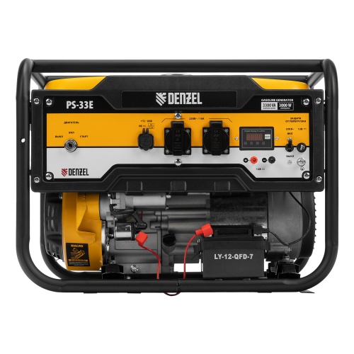 генератор бензиновый denzel ps-33e 94537 3300 вт фото 9
