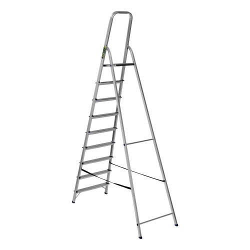 стремянка алюминиевая сибртех 9 ступеней 97719 с дугой безопасности фото 9