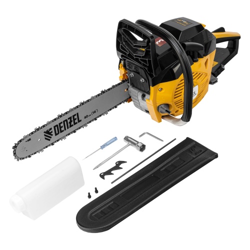 пила цепная бензиновая denzel 95230 dgs-4516 3 л.с. 3000 об/мин фото 6