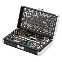 набор бит и головок торцевых с трещоткой gross 1/4, карданный ключ, s2 37шт