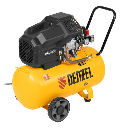 компрессор воздушный denzel dkv2200/50 х-pro фото 9