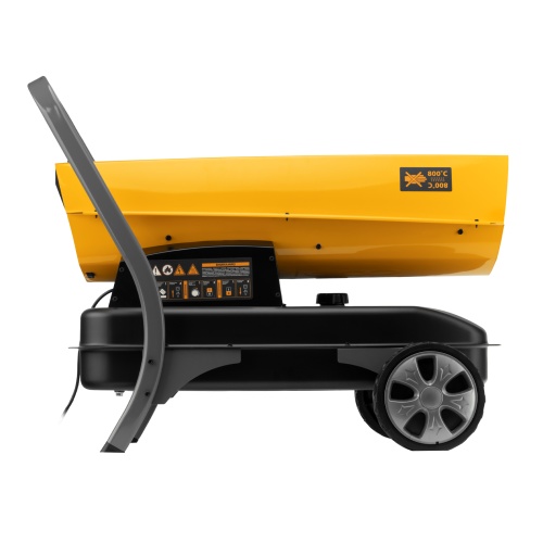 дизельная тепловая пушка denzel dhg-45i 45000вт 1000 м3/ч прямой нагрев, электронный термостат фото 7