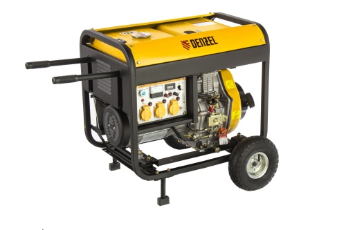 генератор дизельный denzel dd6300е 94657 5000 вт