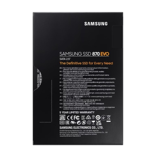 накопитель ssd samsung 1tb 870 evo 2.5", sata iii, r/w 560/530mb/s, 600tbw, rtl (mz-77e1t0bw) фото 6