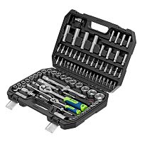 набор инструментов сибртех 13388 94 предмета 1/2", 1/4" в кейсе