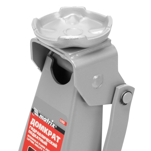 домкрат гидравлический подкатной matrix 3 т 140-520 мм фото 4