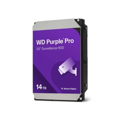 жесткий диск hdd western digital 14tb purple pro 3.5", sata-iii, 7200rpm, 512mb (wd142purp)