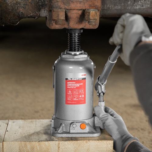 домкрат гидравлический бутылочный matrix 20 т 244-449 фото 6