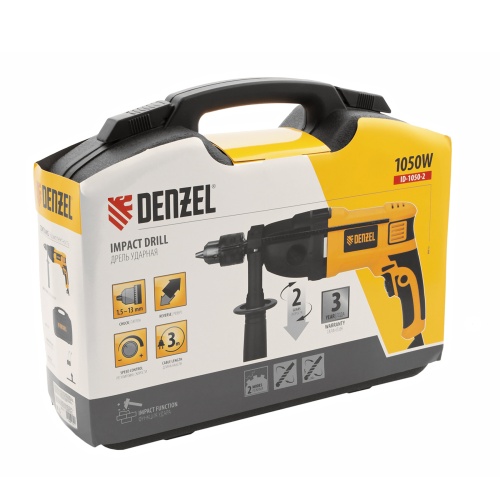 дрель ударная denzel id-1050-2 1050 вт фото 5