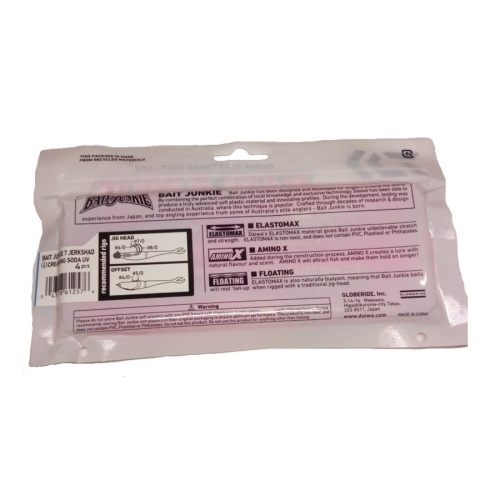 мягкая приманка daiwa bait junkle 7 jerkshad creaming soda uv фото 3
