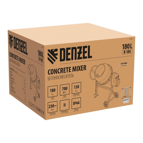 бетоносмеситель denzel b-180 180 л фото 6