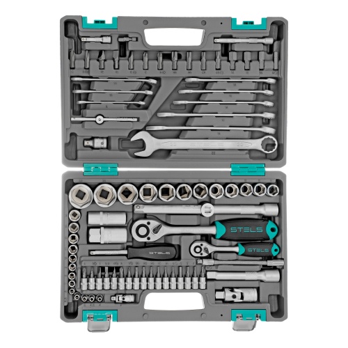 набор инструментов stels 82 предмета 1/2", 1/4" 14105 в кейсе фото 8