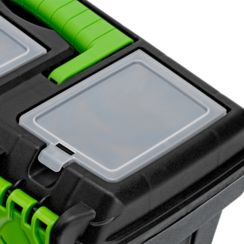 ящик для инструментов сибртех 16" с органайзерами фото 4