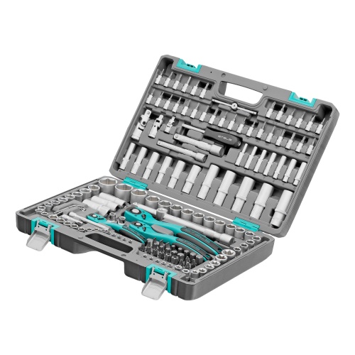 набор инструментов stels 151 предмет 1/4", 3/8", 1/2" 14114