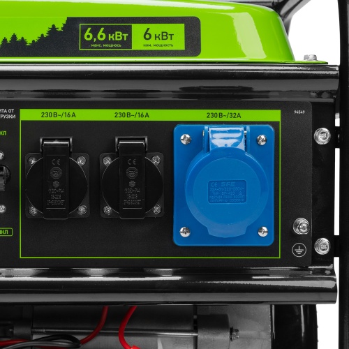 генератор бензиновый сибртех бс-8000э 6600 вт фото 6