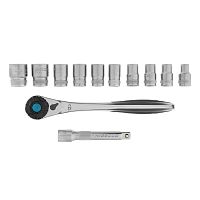 набор торцевых головок с трещоткой gross 1/2" 12 предметов