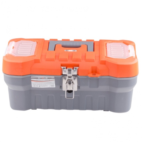 ящик для инструмента stels 16" с металлическими замками фото 2