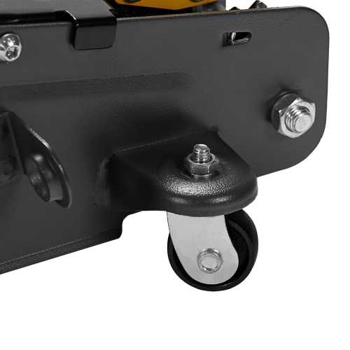 домкрат гидравлический подкатной denzel 2,8 т 135-385 мм в кейсе фото 4