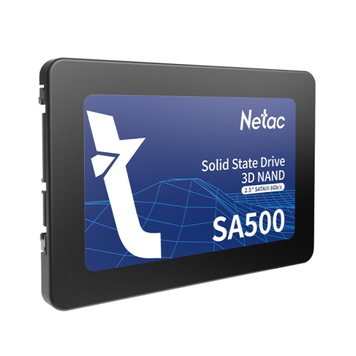 накопитель ssd netac 240gb sa500 series 2.5", sata-iii, r/w 520/450mb/s, 3d nand, 120tbw (nt01sa500-240-s3x) фото 3
